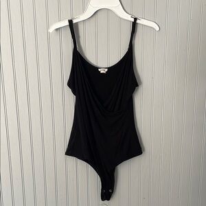 Garage Black Spaghetti Strap Bodysuit | Size Small